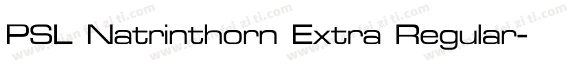 PSL Natrinthorn Extra Regular字体转换